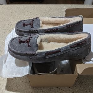 NWT UGG Authentic Brett Slipper Gray Large Sz. 10